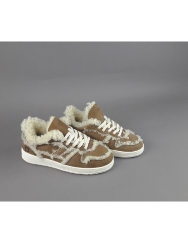 D.A.T.E. \ Sneakers Court Donna Montone Marrone Chiaro Prezzo 230,00