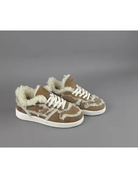D.A.T.E. \ Sneakers Court Donna Montone Marrone Chiaro Prezzo 230,00