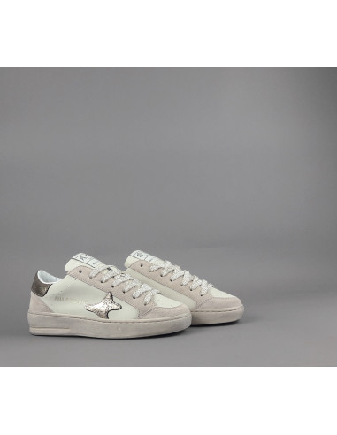 Ama Brand \ Sneakers Donna Slam Camoscio E Pelle Nude Prezzo 205,00