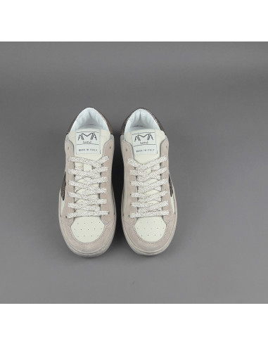 Ama Brand \ Sneakers Donna Slam Camoscio E Pelle Nude Prezzo 205,00