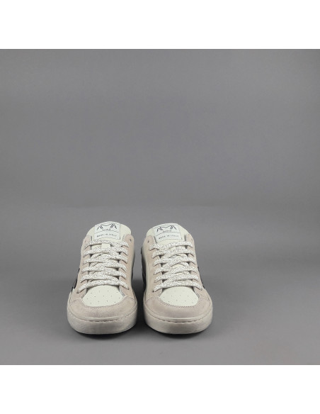 Ama Brand \ Sneakers Donna Slam Camoscio E Pelle Nude Prezzo 205,00