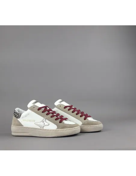 Ama Brand \ Sneakers Donna Slam Camoscio E Pelle Beige Prezzo 200,00