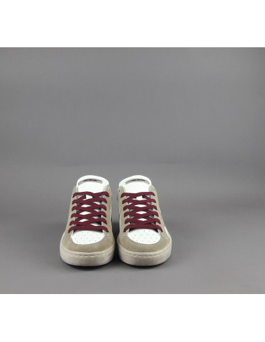 Ama Brand \ Sneakers Donna Slam Camoscio E Pelle Beige Prezzo 200,00