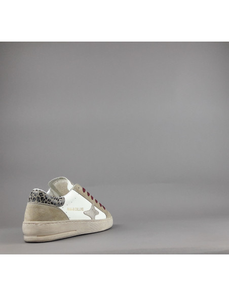 Ama Brand \ Sneakers Donna Slam Camoscio E Pelle Beige Prezzo 200,00