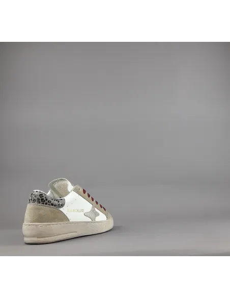 Ama Brand \ Sneakers Donna Slam Camoscio E Pelle Beige Prezzo 200,00