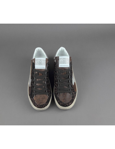 Ama Brand \ Sneakers Donna Slam Pelle Marrone Scuro Prezzo 210,00