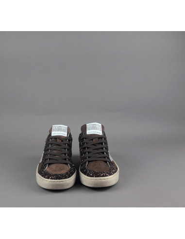 Ama Brand \ Sneakers Donna Slam Pelle Marrone Scuro Prezzo 210,00