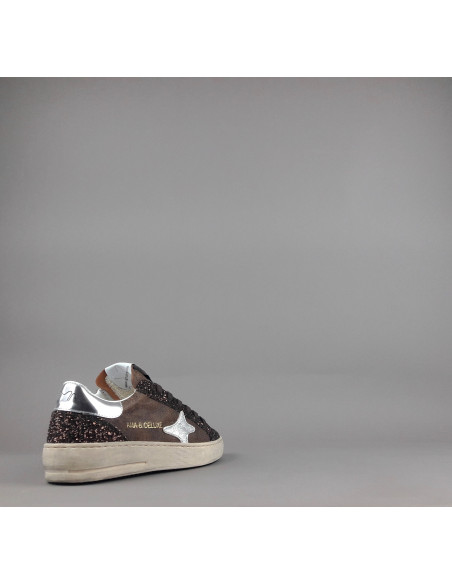 Ama Brand \ Sneakers Donna Slam Pelle Marrone Scuro Prezzo 210,00