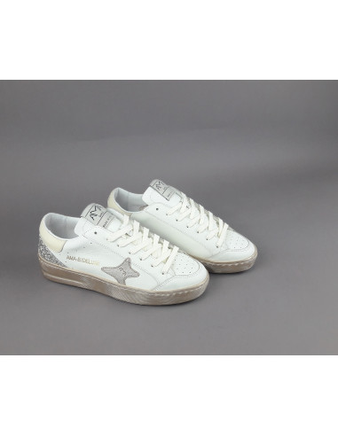 Ama Brand \ Sneakers Donna Slam Pelle Bianco Prezzo 200,00