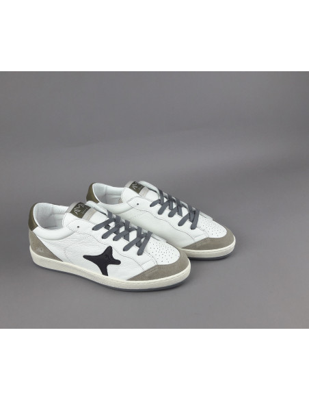 Ama Brand \ Sneakers Uomo Sun Pelle Bianco Prezzo 210,00