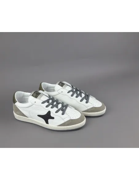Ama Brand \ Sneakers Uomo Sun Pelle Bianco Prezzo 210,00