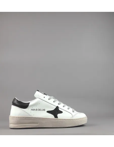 Ama Brand \ Sneakers Uomo Slam Pelle Bianco Prezzo 205,00