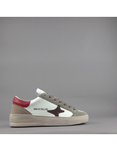 Ama Brand \ Sneakers Uomo Slam Pelle E Camoscio Verde Militare Tenue Prezzo 205,00