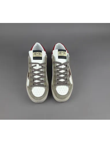 Ama Brand \ Sneakers Uomo Slam Pelle E Camoscio Verde Militare Tenue Prezzo 205,00