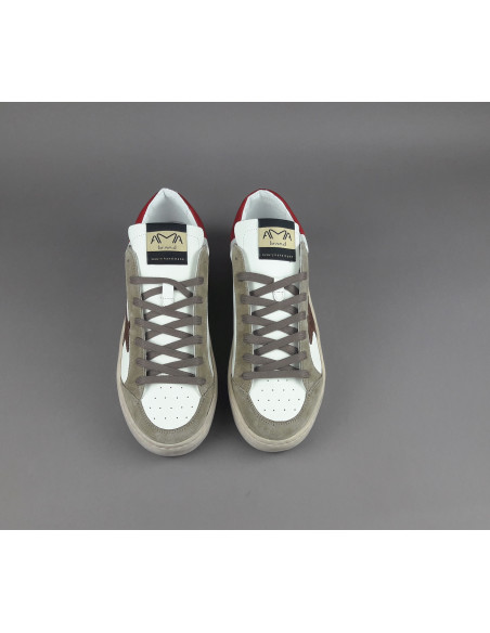 Ama Brand \ Sneakers Uomo Slam Pelle E Camoscio Verde Militare Tenue Prezzo 205,00