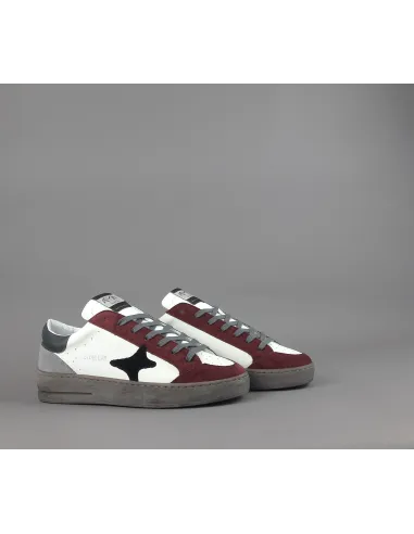 Ama Brand \ Sneakers Uomo Slam Pelle E Camoscio Bordeaux Prezzo 205,00