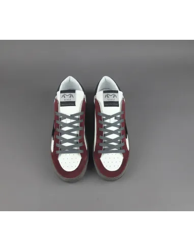 Ama Brand \ Sneakers Uomo Slam Pelle E Camoscio Bordeaux Prezzo 205,00
