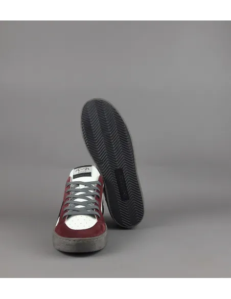 Ama Brand \ Sneakers Uomo Slam Pelle E Camoscio Bordeaux Prezzo 205,00
