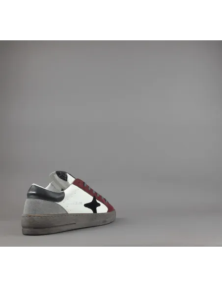 Ama Brand \ Sneakers Uomo Slam Pelle E Camoscio Bordeaux Prezzo 205,00