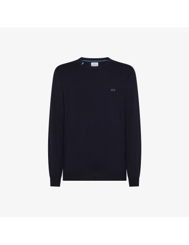 Sun 68 \ Maglia Uomo Misto Lana Blu Scuro Prezzo 100,00