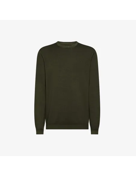 Sun 68 \ Maglia Uomo Lana Verde Militare Scuro Prezzo 120,00