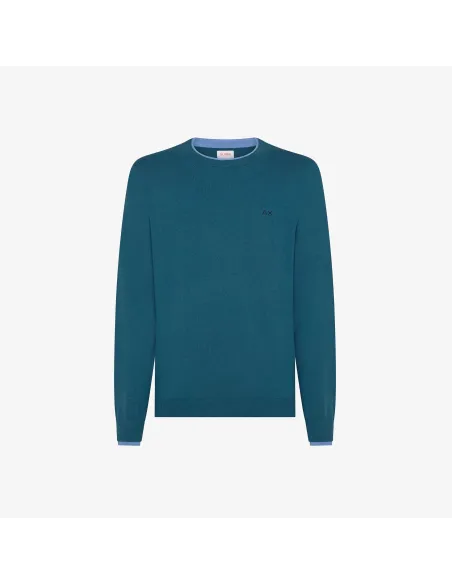 Sun 68 \ Maglia Uomo Misto Lana Blu Grigio Prezzo 120,00