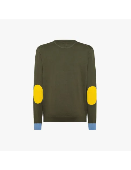 Sun 68 \ Maglia Uomo Misto Lana Verde Militare Prezzo 120,00