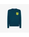 Sun 68 \ Maglia Uomo Misto Lana Blu Petrolio Prezzo 120,00