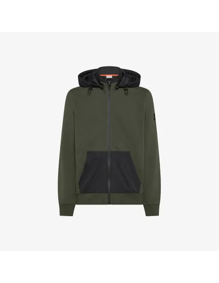 Sun 68 \ Felpa Giacca Uomo Misto Cotone Verde Militare Prezzo 150,00