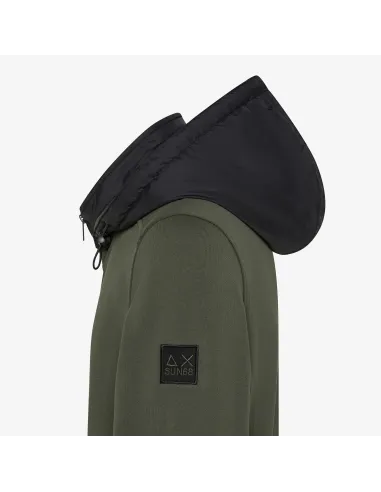 Sun 68 \ Felpa Giacca Uomo Misto Cotone Verde Militare Prezzo 150,00