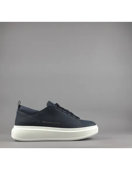 Alexander Smith \ Sneakers Uomo Wembley Nabuk Blu Scuro Prezzo 215,00