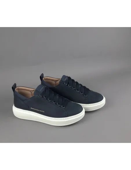 Alexander Smith \ Sneakers Uomo Wembley Nabuk Blu Scuro Prezzo 215,00