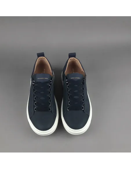 Alexander Smith \ Sneakers Uomo Wembley Nabuk Blu Scuro Prezzo 215,00