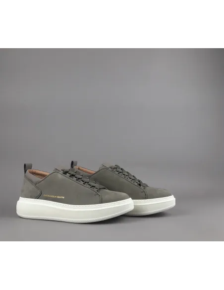 Alexander Smith \ Sneakers Uomo Wembley Nabuk Grigio Prezzo 215,00