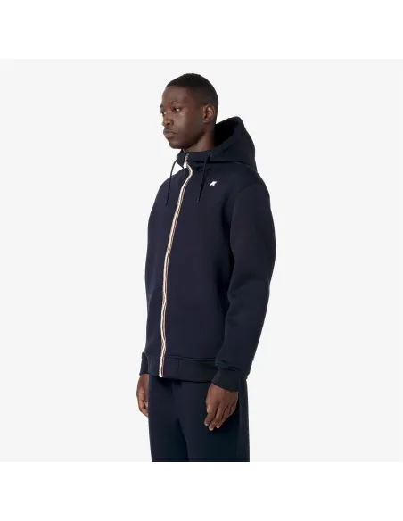 K-Way \ Felpa Giacca Uomo Rainer Scuba Stretch Blu Scuro Prezzo 150,00