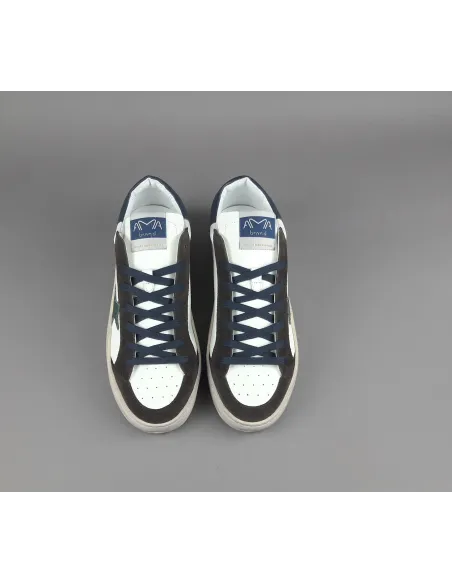 Ama Brand \ Sneakers Uomo Slam Pelle E Camoscio Marrone Scuro Prezzo 205,00