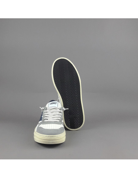 4B12 \ Sneakers Hyper Uomo Camoscio E Pelle Grigio Prezzo 199,00