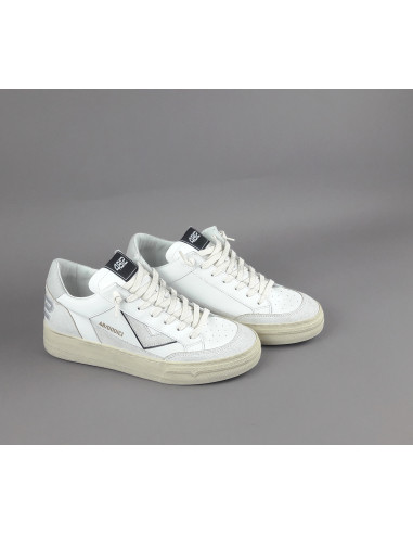 4B12 \ Sneakers Kyle Uomo Pelle E Camoscio Bianco Prezzo 219,00