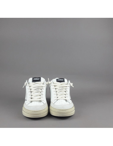 4B12 \ Sneakers Kyle Uomo Pelle E Camoscio Bianco Prezzo 219,00