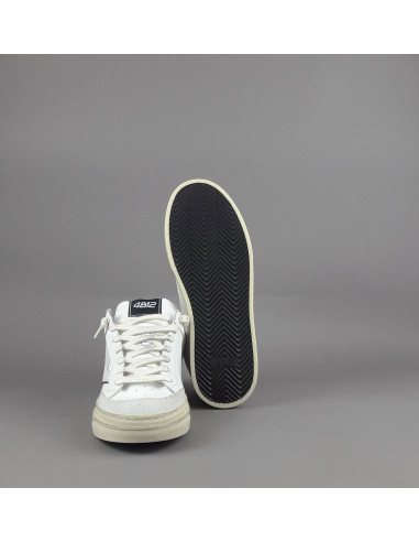 4B12 \ Sneakers Kyle Uomo Pelle E Camoscio Bianco Prezzo 219,00