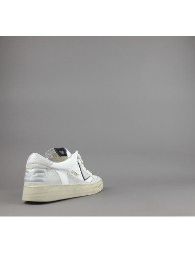 4B12 \ Sneakers Kyle Uomo Pelle E Camoscio Bianco Prezzo 219,00
