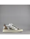 4B12 \ Sneakers Kyle Uomo Pelle E Camoscio Marrone Prezzo 219,00