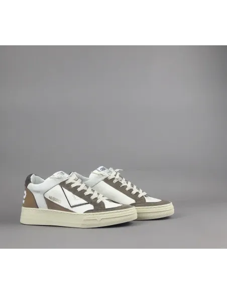 4B12 \ Sneakers Kyle Uomo Pelle E Camoscio Marrone Prezzo 219,00