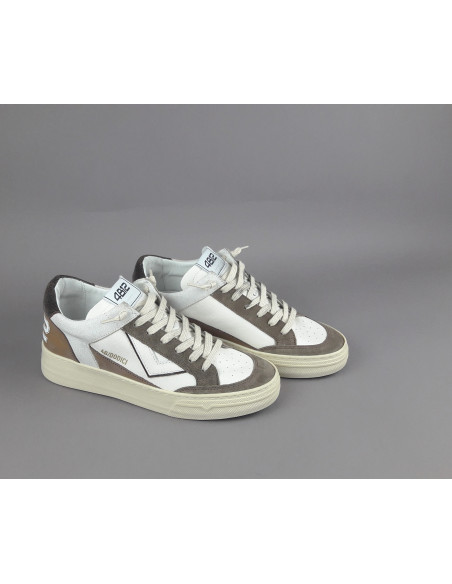 4B12 \ Sneakers Kyle Uomo Pelle E Camoscio Marrone Prezzo 219,00