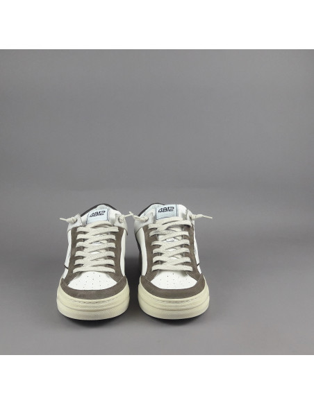 4B12 \ Sneakers Kyle Uomo Pelle E Camoscio Marrone Prezzo 219,00