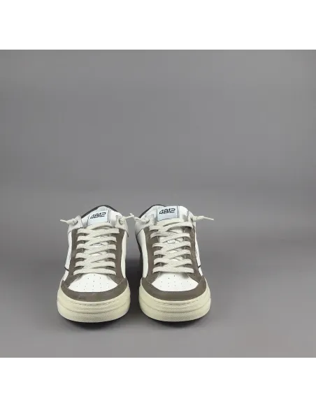 4B12 \ Sneakers Kyle Uomo Pelle E Camoscio Marrone Prezzo 219,00