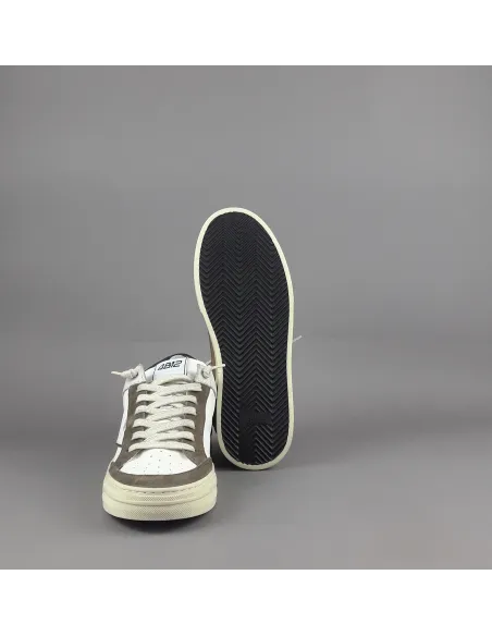 4B12 \ Sneakers Kyle Uomo Pelle E Camoscio Marrone Prezzo 219,00