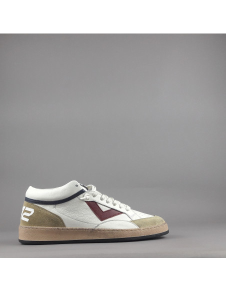 4B12 \ Sneakers Play Mid Uomo Pelle E Camoscio Beige Prezzo 219,00
