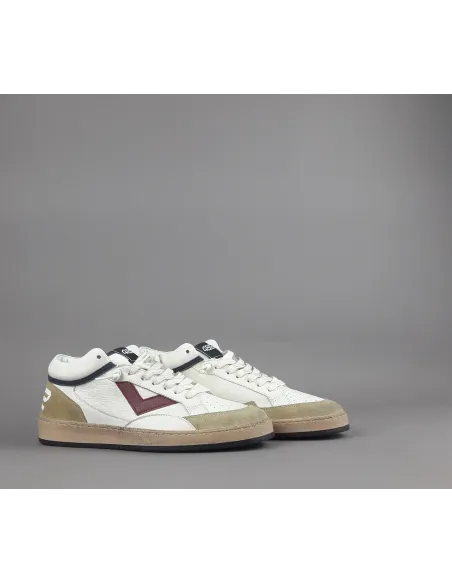 4B12 \ Sneakers Play Mid Uomo Pelle E Camoscio Beige Prezzo 219,00