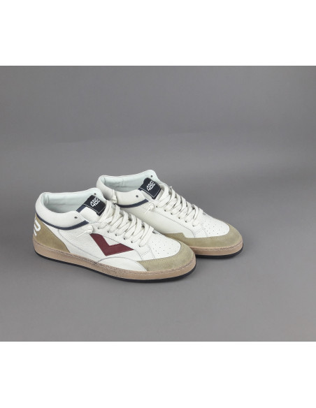 4B12 \ Sneakers Play Mid Uomo Pelle E Camoscio Beige Prezzo 219,00